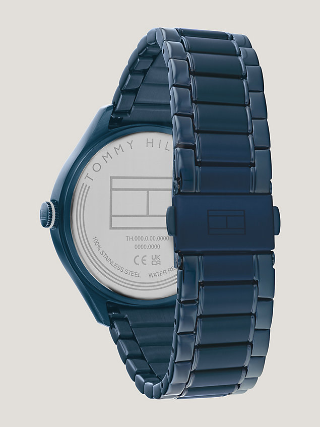 blue marineblauw horloge voor dames - tommy hilfiger