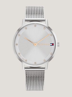 Tommy hilfiger men's stainless steel mesh bracelet watch hot sale