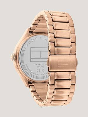 Rose gold tommy outlet hilfiger women's watch