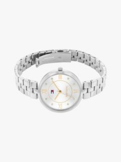 Silver-White Dial Stainless Steel Bracelet Watch — Silver 3