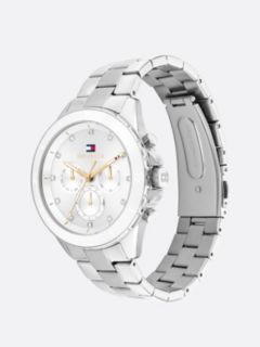 White Dial Stainless Steel Bracelet Watch — Silver 3
