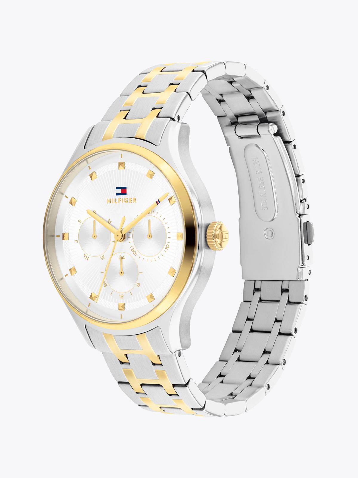 Two-Tone Gold-Plated Bracelet Watch — Multi