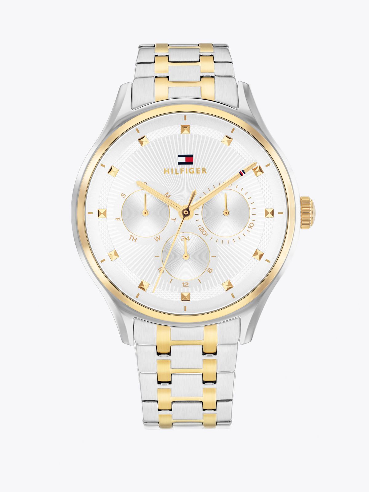 Two-Tone Gold-Plated Bracelet Watch — Multi