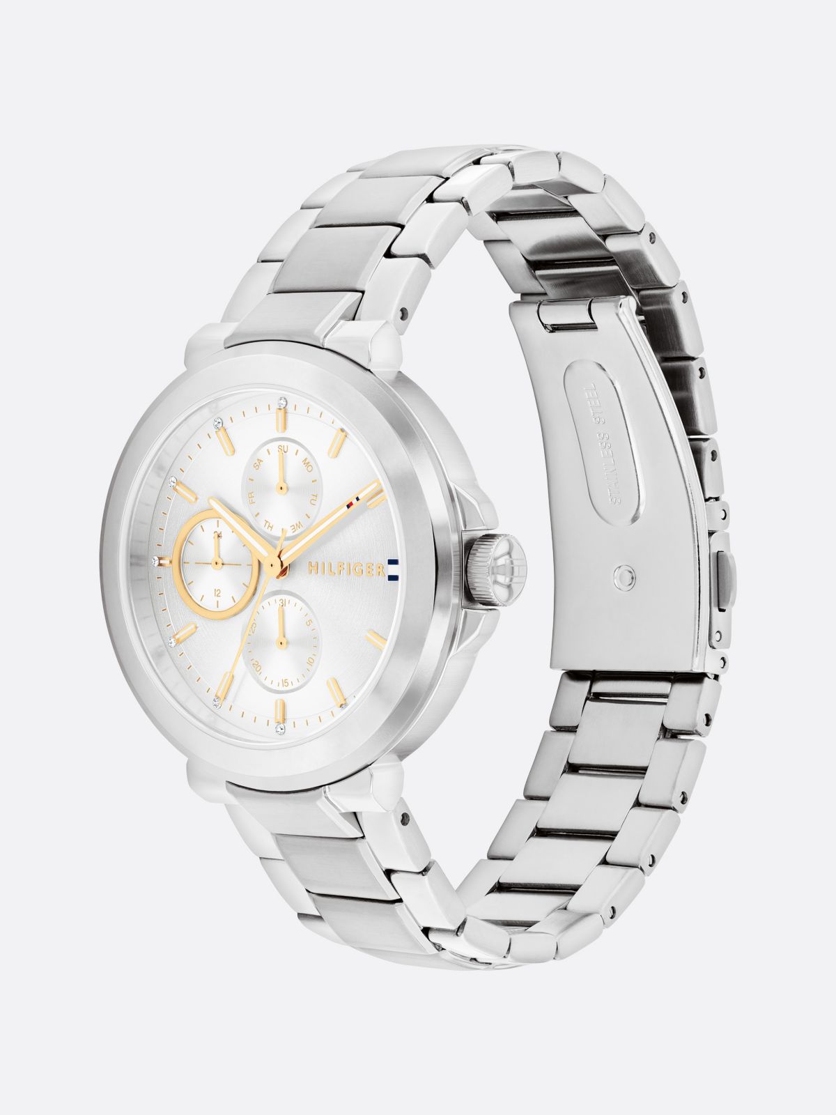 Stainless Steel Blue Dial Watch — Multi