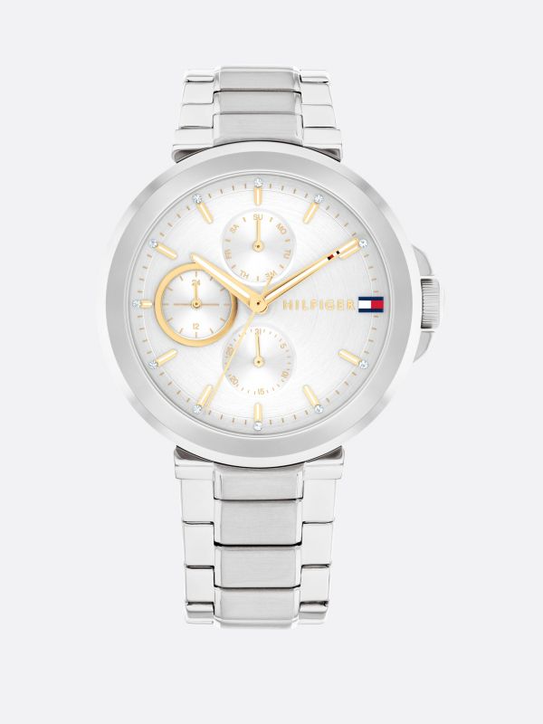 Stainless Steel Blue Dial Watch — Multi