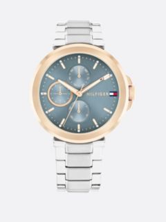 Stainless Steel Blue Dial Bracelet Watch — Multi 1
