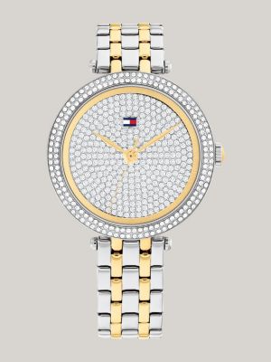 multi rose gold-plated bracelet watch for women tommy hilfiger