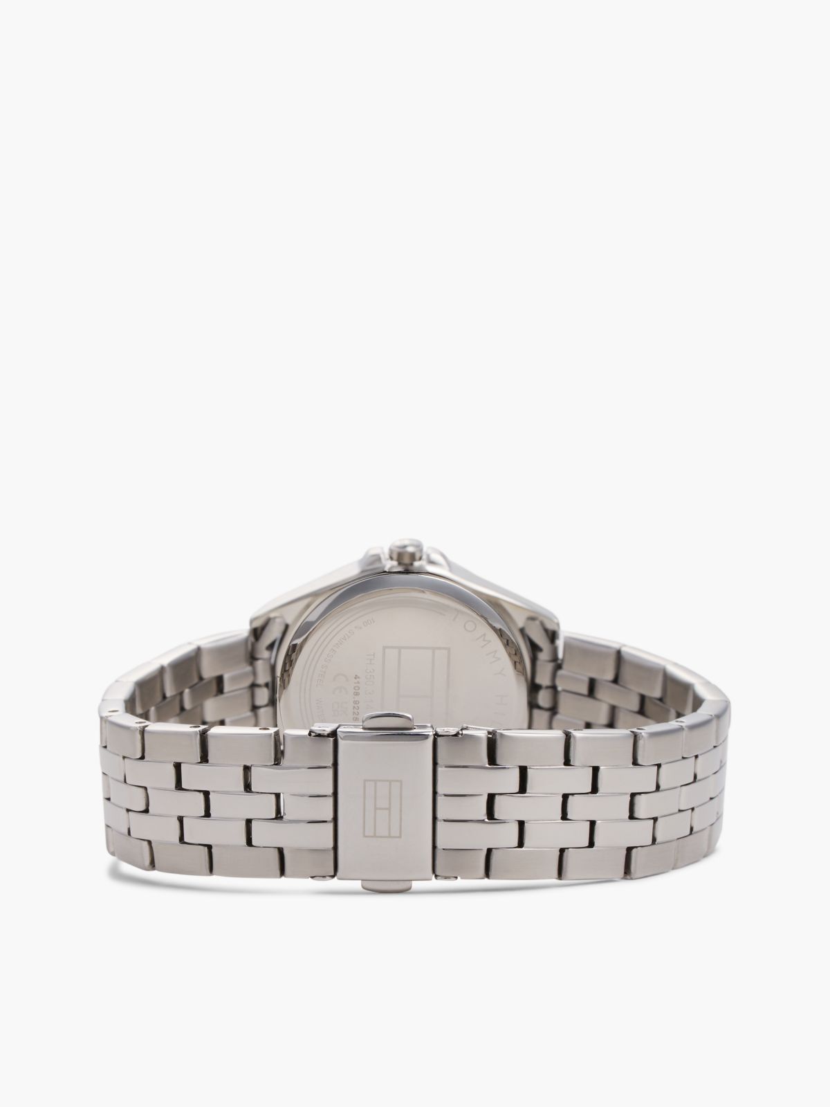 Stainless Steel Blue Dial Bracelet Watch — Silver