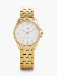 Ionic Gold-Plated White Dial Bracelet Watch — Gold 1