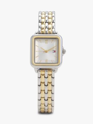 multi ionic gold-plated stainless steel watch for women tommy hilfiger