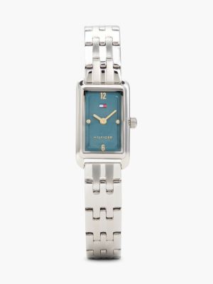 silver armbanduhr aus edelstahl für damen - tommy hilfiger