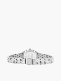 Square Blue Dial Stainless Steel Chain-Link Watch — Silver 2