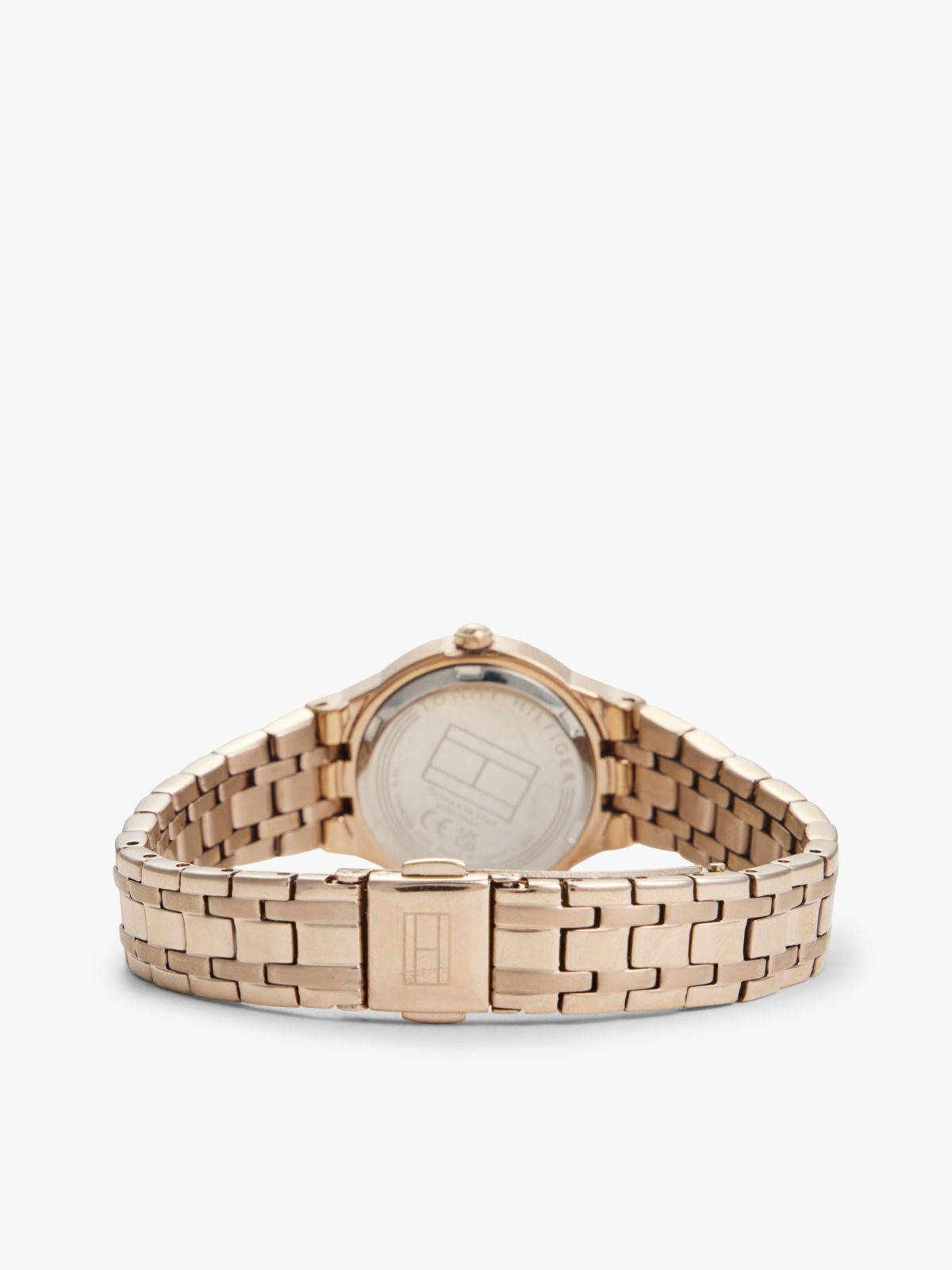 Carnation Gold-Plated Frosted Dial Chain-Link Watch — Gold