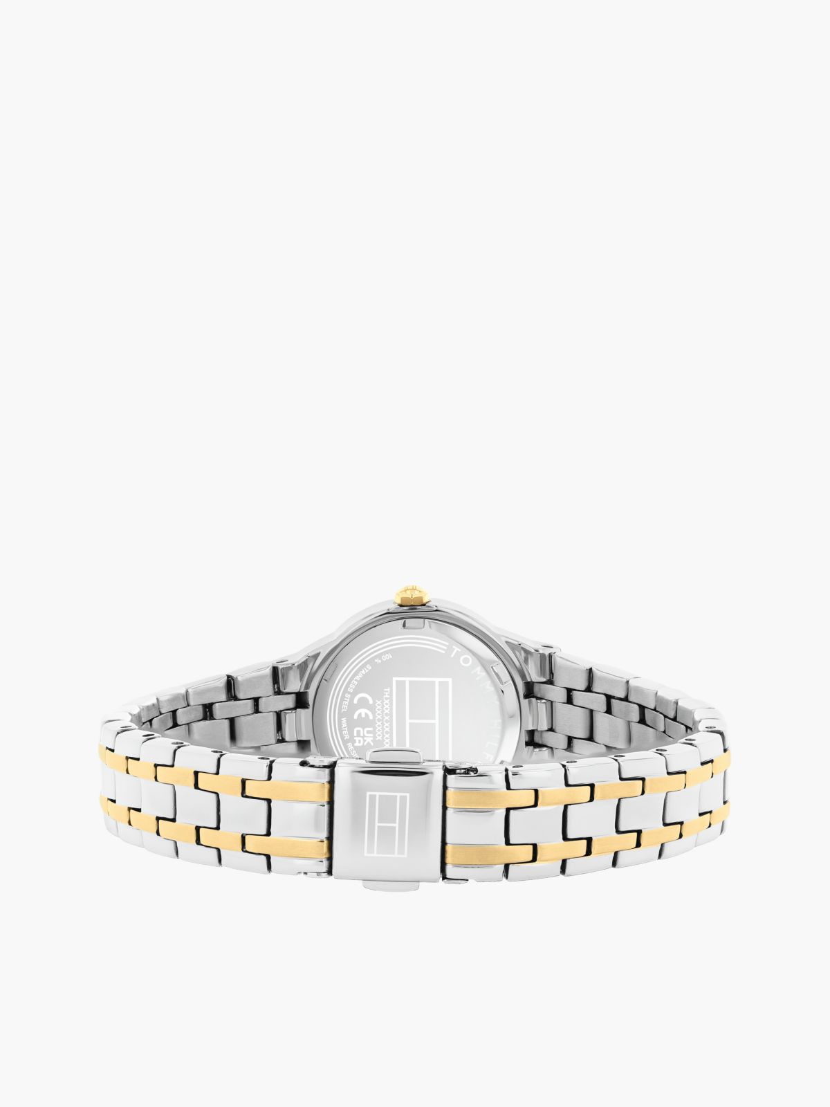 Two-Tone Stainless Steel Frosted Dial Chain-Link Watch — Multi