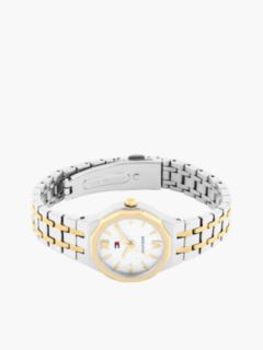 Two-Tone Stainless Steel Frosted Dial Chain-Link Watch — Multi 3