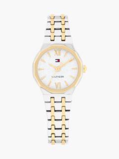 Two-Tone Stainless Steel Frosted Dial Chain-Link Watch — Multi 1