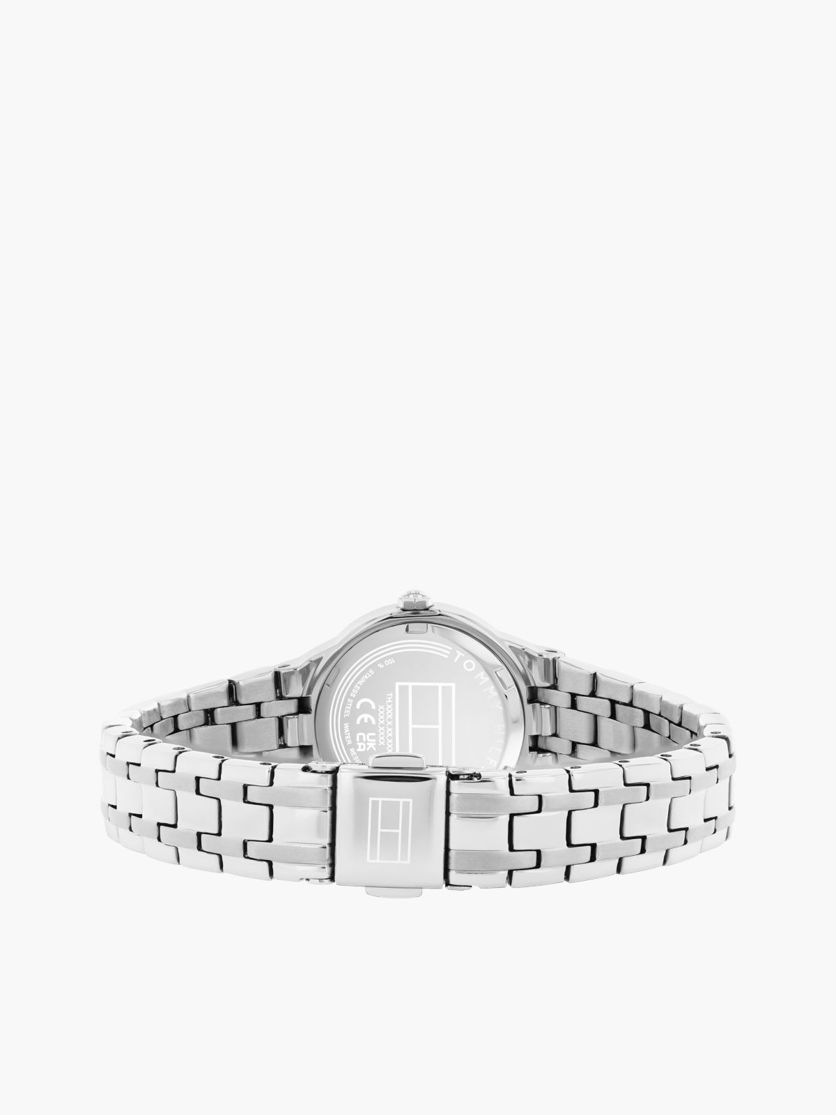Stainless Steel Frosted Dial Chain-Link Watch — Silver