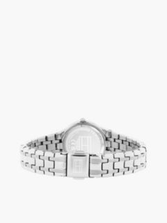 Stainless Steel Frosted Dial Chain-Link Watch — Silver 2