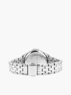 Blue Bezel White Dial Chain-Link Watch — Silver 2