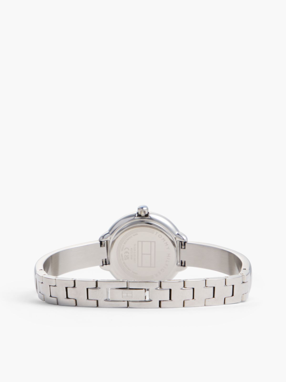 Stainless Steel Bangle Watch — Silver
