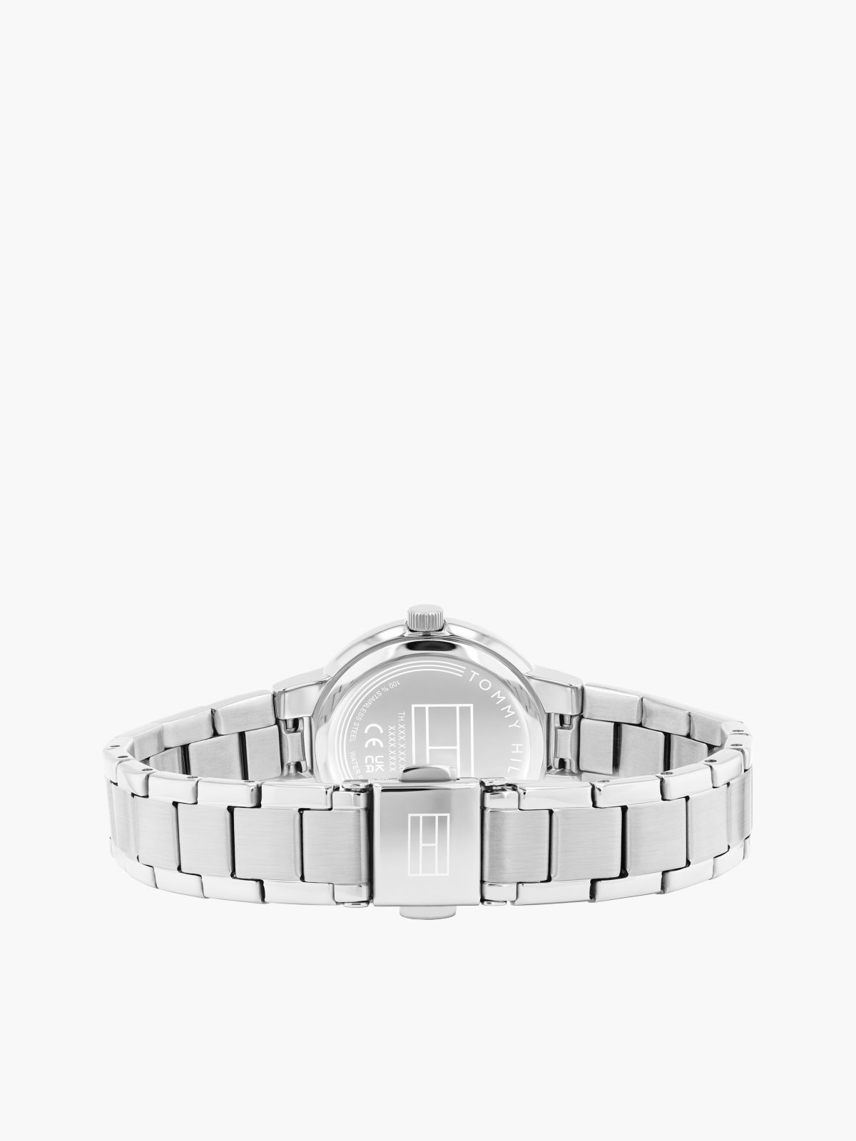 Blue Dial Stainless Steel Chain-Link Watch — Silver