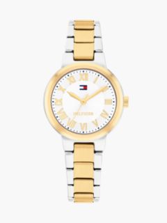 Two-Tone Gold-Plated Chain-Link Watch — Multi 1