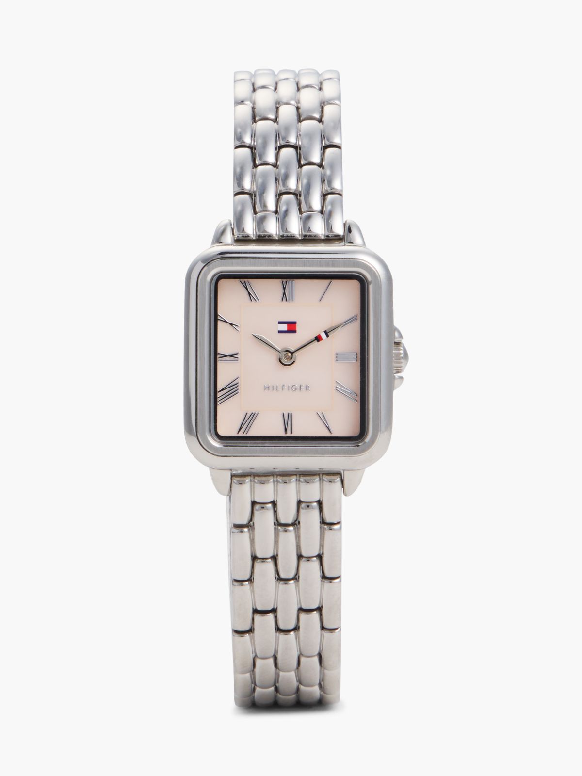 Mother-Of-Pearl Dial Stainless Steel Watch — Silver