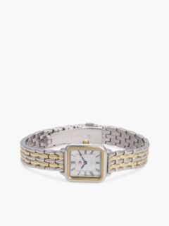Two-Tone Stainless Steel Rectangular Watch — Multi 3