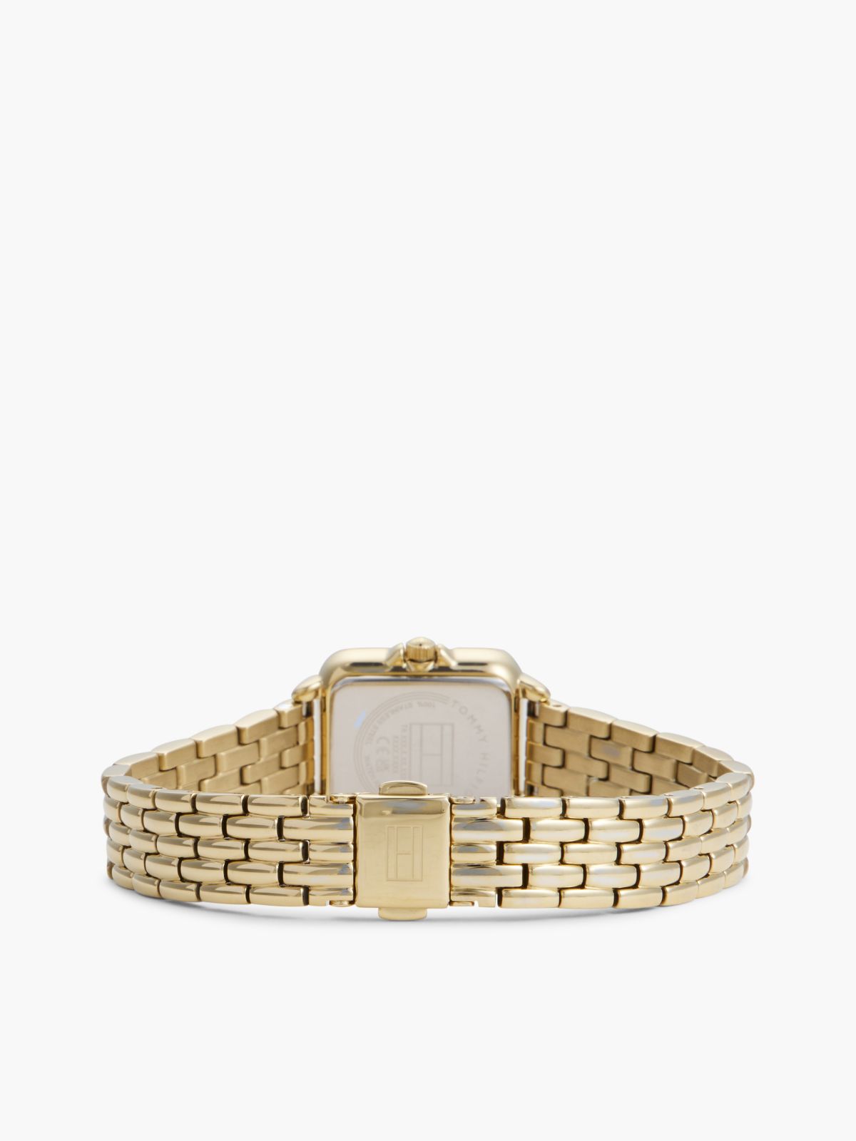 Black Mother-Of-Pearl Dial Gold-Plated Watch — Gold