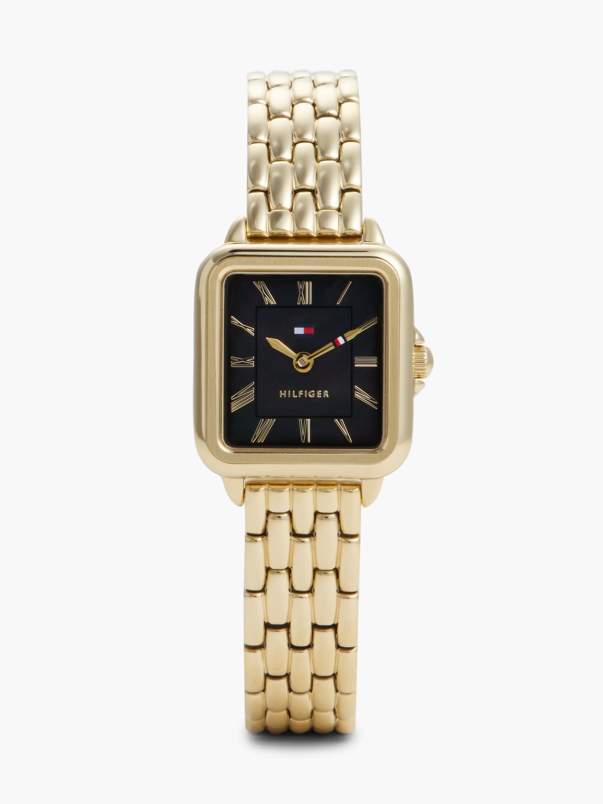 Black Mother-Of-Pearl Dial Gold-Plated Watch — Gold