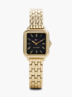 Black Mother-Of-Pearl Dial Gold-Plated Watch — Gold 1