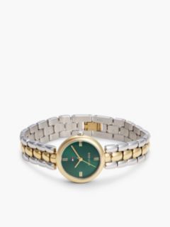 Green Dial Two-Tone Gold-Plated Stainless Steel Watch — Multi 3