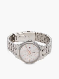 Geometric Bezel Stainless Steel Watch — Silver 3