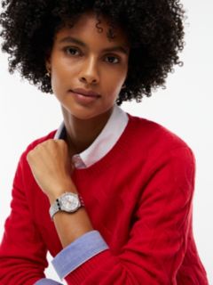 Geometric Bezel Stainless Steel Watch — Silver 4