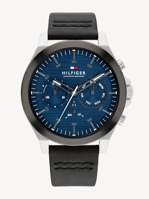 Men's Watches - Men's Leather Strap Watches | Tommy Hilfiger® EE