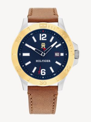 Men's Watches - Men's Leather Strap Watches | Tommy Hilfiger® EE