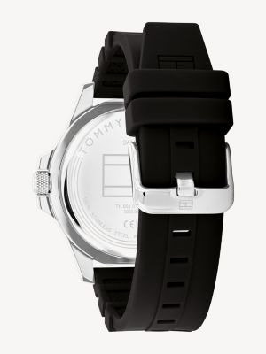 Tommy hilfiger watch on sale men's white silicone strap