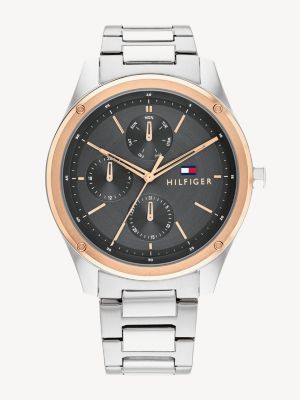 Tommy hilfiger silver clearance watch mens