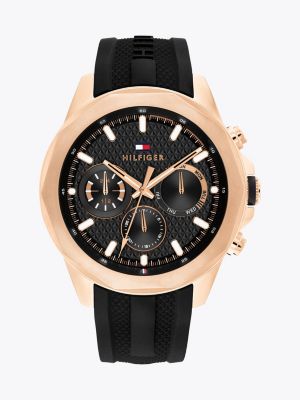 All black tommy hilfiger watch online