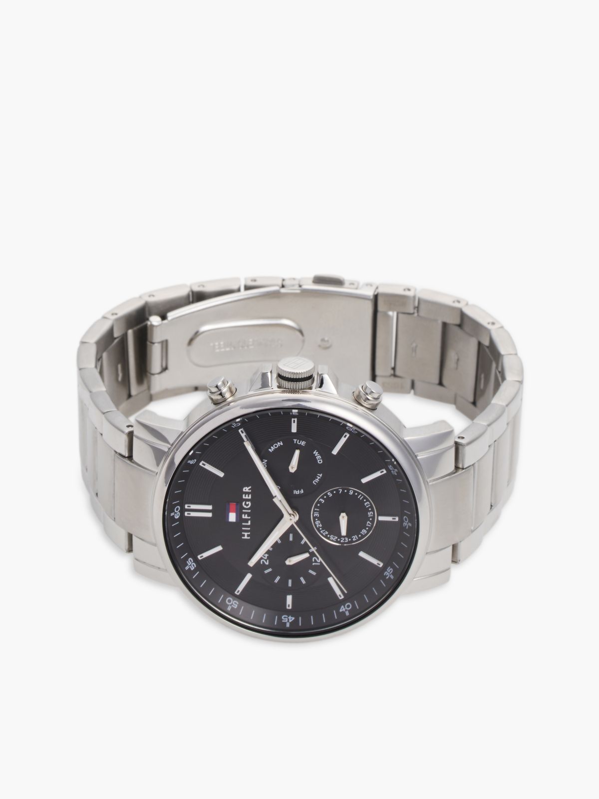 Rose Gold-Plated Stainless Steel Watch — Silver