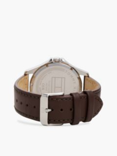 Brown Leather Strap Stainless Steel Watch — Brown 2