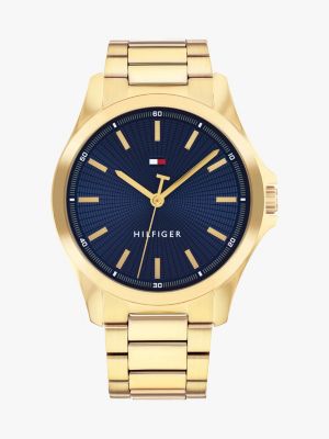 orologio in acciaio inossidabile placcato oro gold da uomini tommy hilfiger