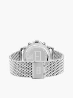 Mesh Strap Black Skeleton Sub-Counter Watch — Silver 2