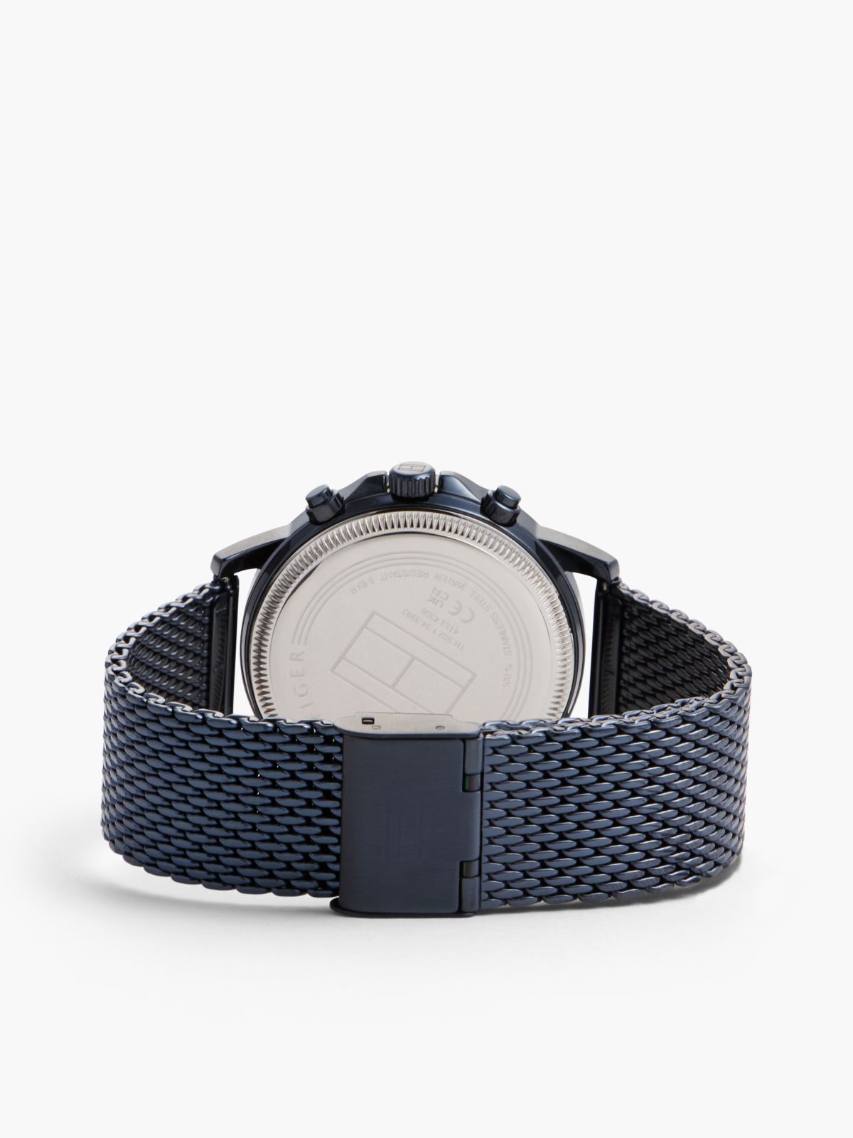 Mesh Strap Blue Skeleton Sub-Counter Watch — Blue