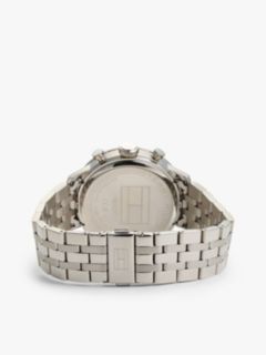 Blue Dial Stainless Steel Chronograph Watch — Silver 2