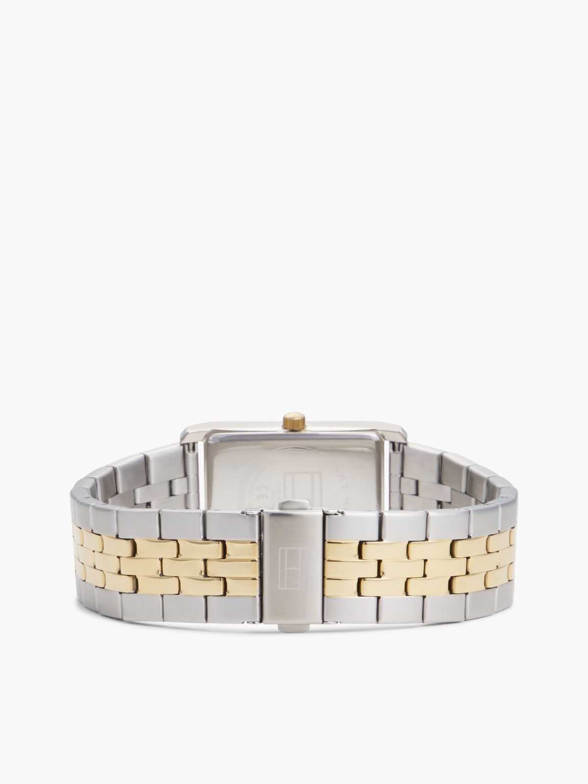 Silver-White Dial Two-Tone Stainless Steel Watch — Multi
