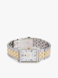 Silver-White Dial Two-Tone Stainless Steel Watch — Multi 3
