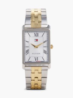 Silver-White Dial Two-Tone Stainless Steel Watch — Multi 1