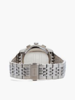 Blue Dial Stainless Steel Chronograph Watch — Silver 2