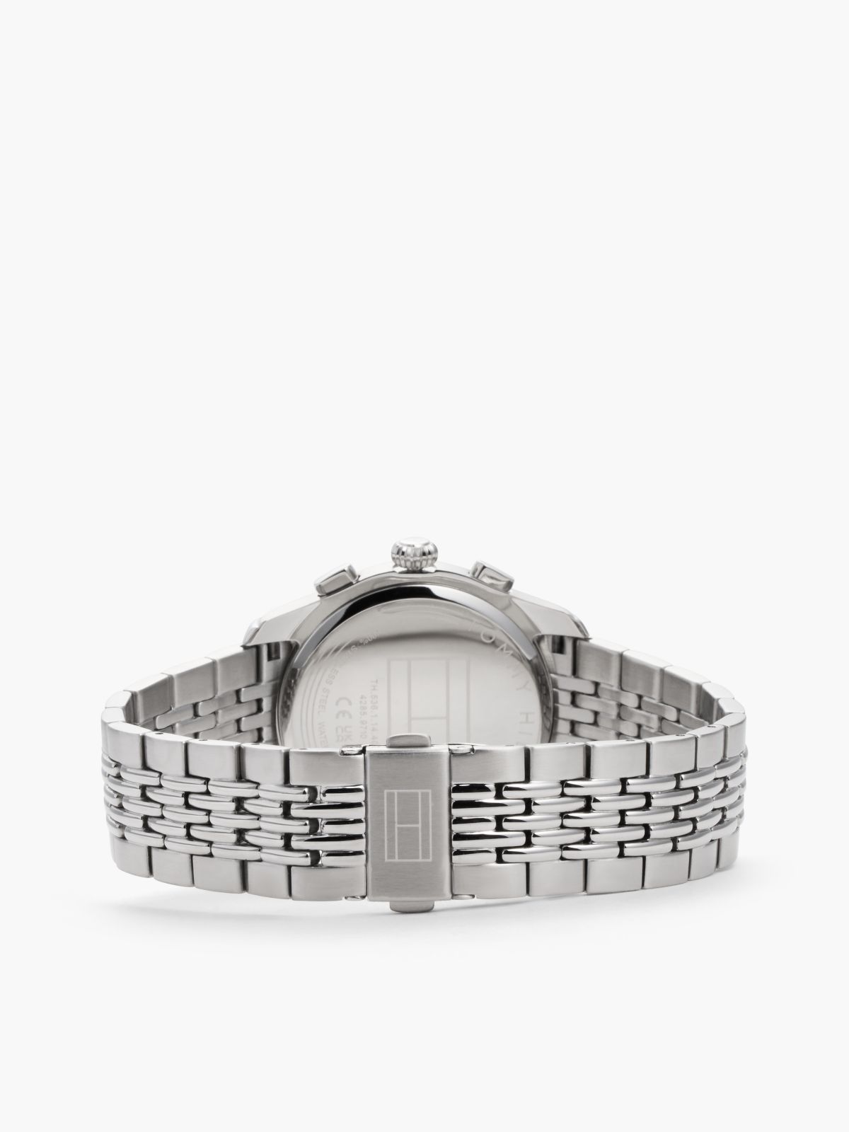 Green Dial Rose Gold-Plated Chronograph Watch — Silver
